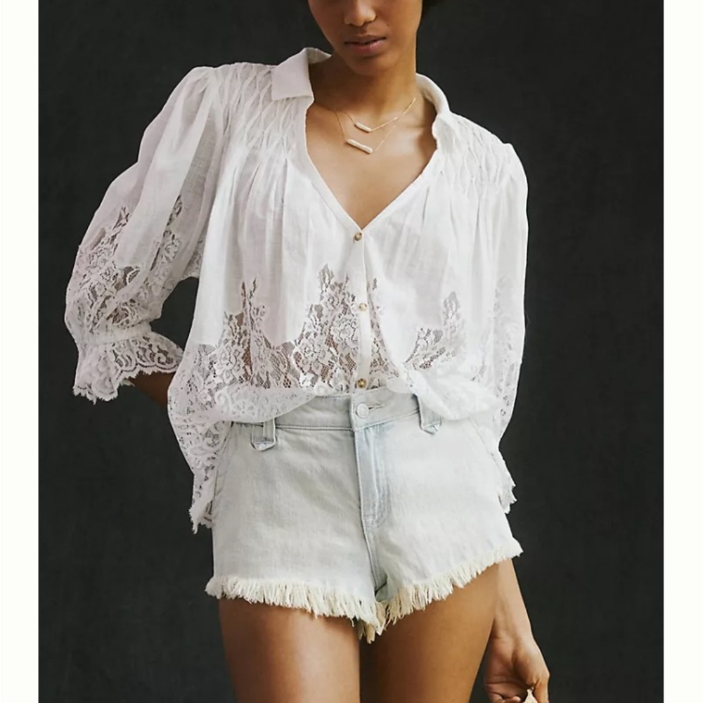 Anthropologie Pilcro Denim Micro Shorts Size 29 - Picture 3 of 8